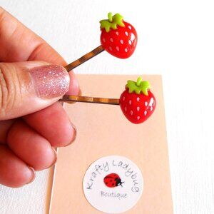 Strawberry Hair Pins
